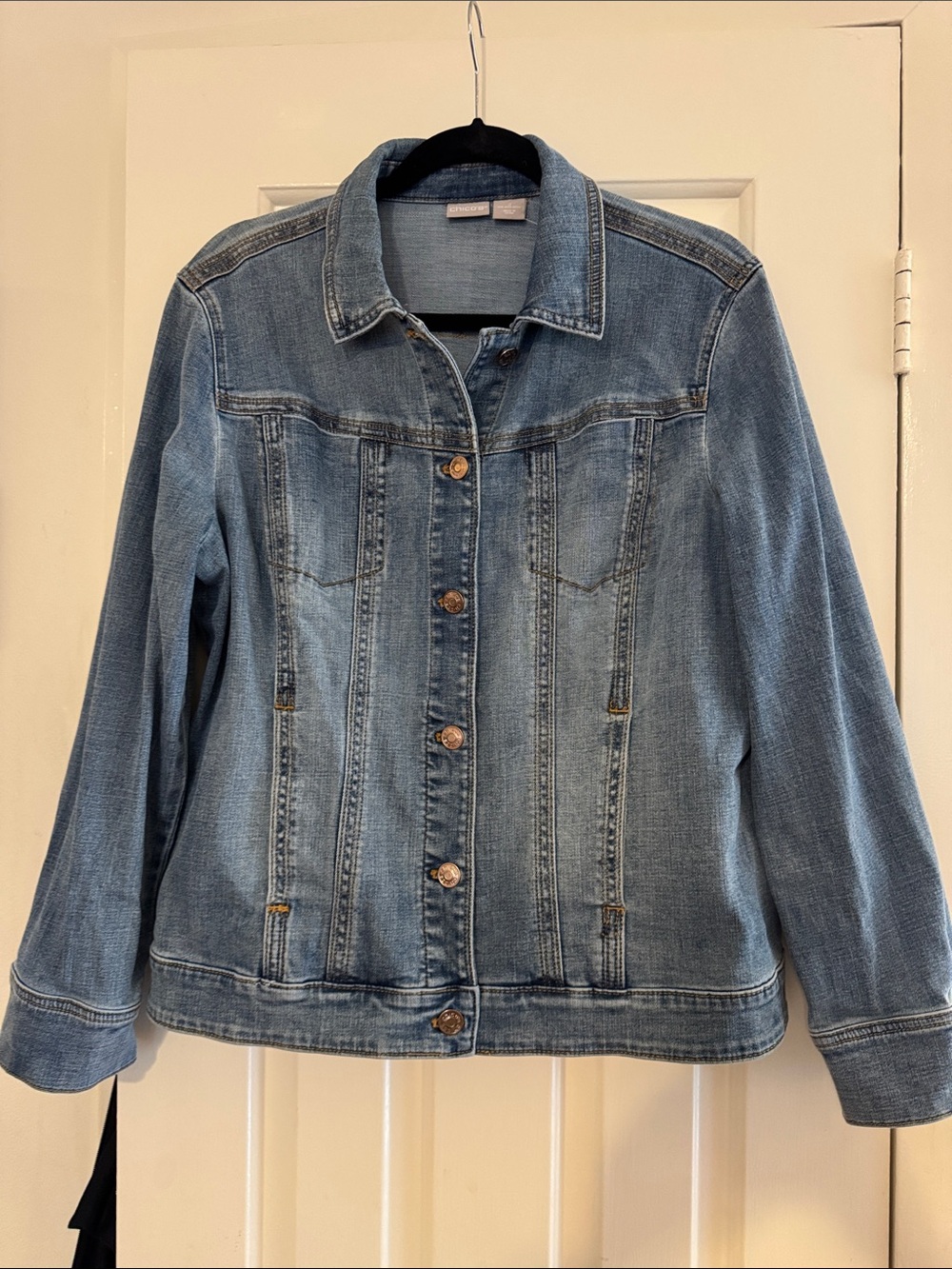 Chico's Light Blue Denim Jean Jacket